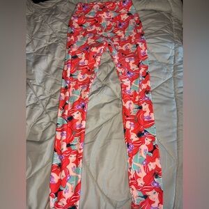 LuLaRoe Red and Pink Patterned Dress